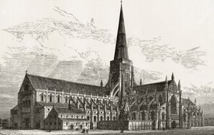 Ancienne cathédrale Saint-Paul vue du sud-ouest, de 